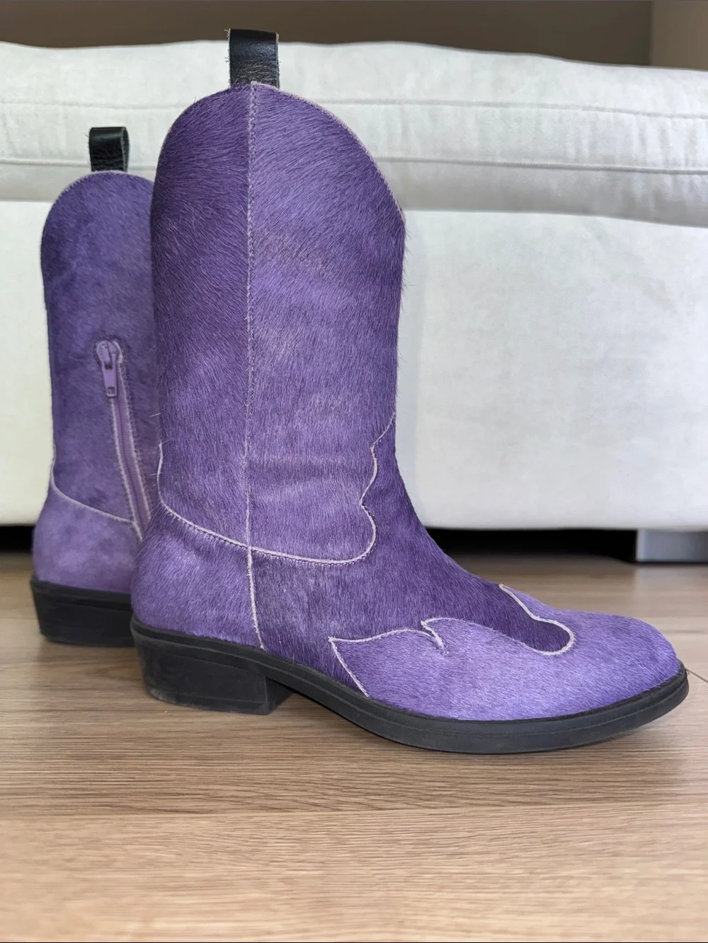 Kids Purple Western Boots